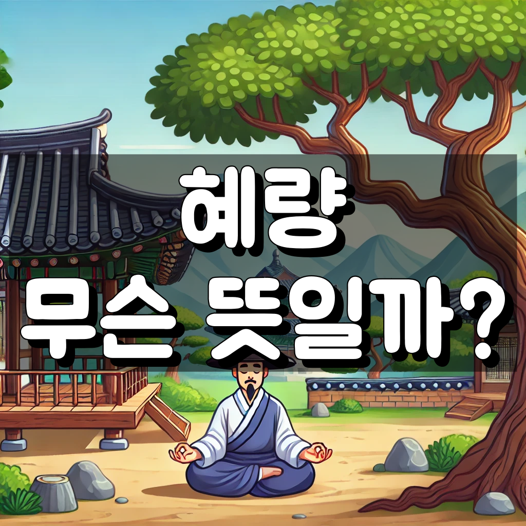 혜량 뜻 대표 이미지