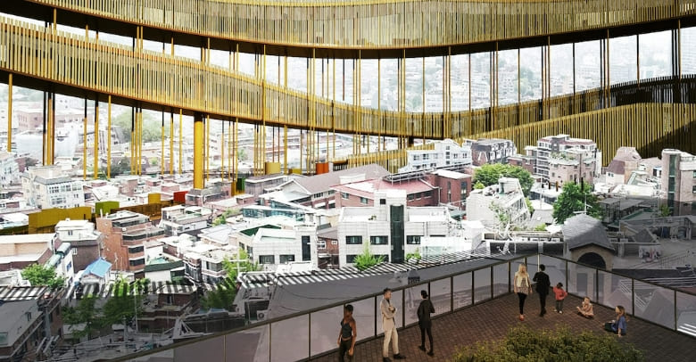 서울 하이퍼루프...탄소배출 억제를 위한 녹색건축의 개념 Green Architecture Concept Helps Combat Carbon Emissions in Densely Packed Seoul