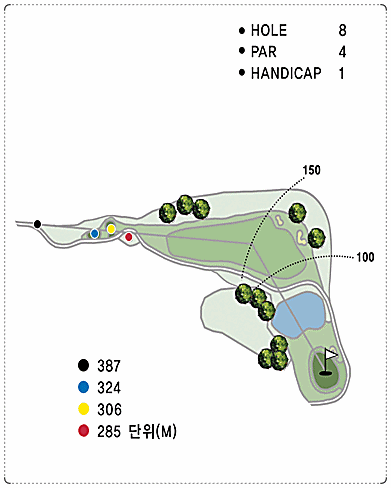 화성상록CC 서 코스 8번 홀