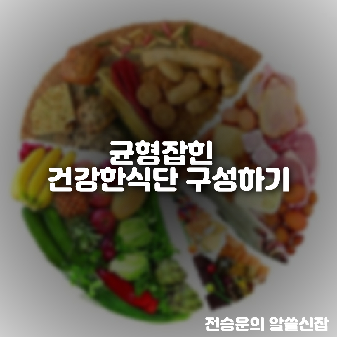  영양 균형 잡힌 건강한식단 구성하기