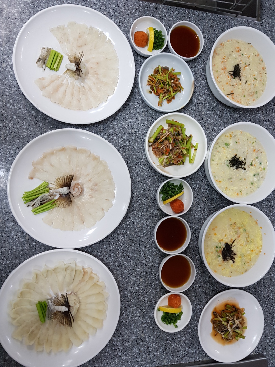  조리기능장_복어조리기능장 실기메뉴_ 복어사시미, 복어죽, 초무침