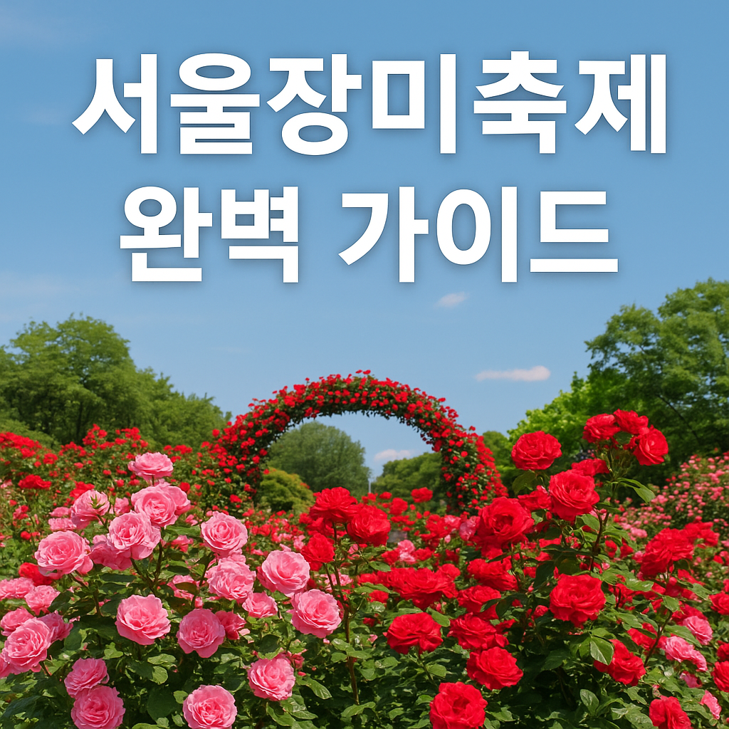 서울장미축제 이렇게 다녀오면 완벽해요