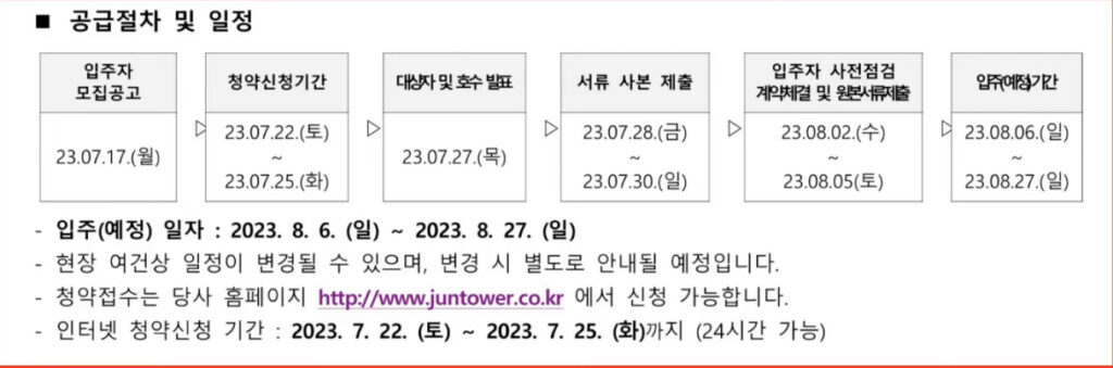 공급일정