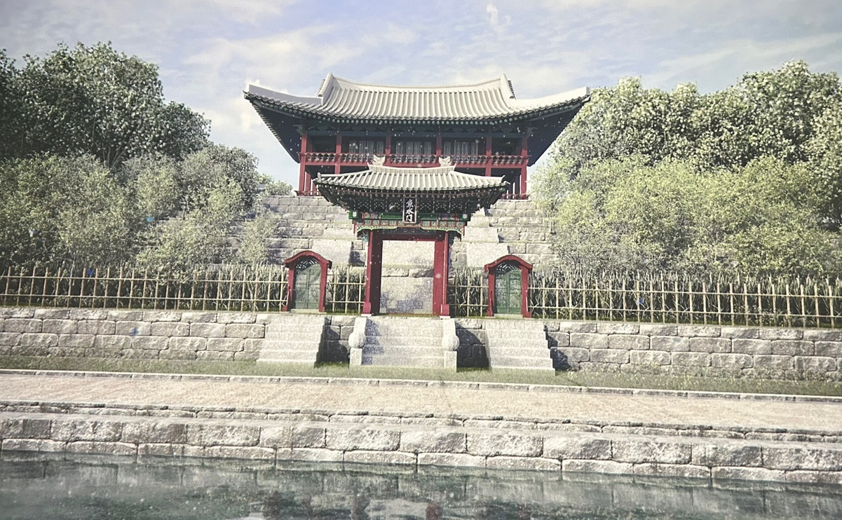 국악박물관 국악정원 병풍