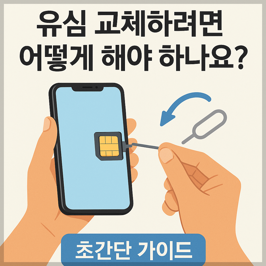 유심 교체하려면 어떻게 해야 하나요?
