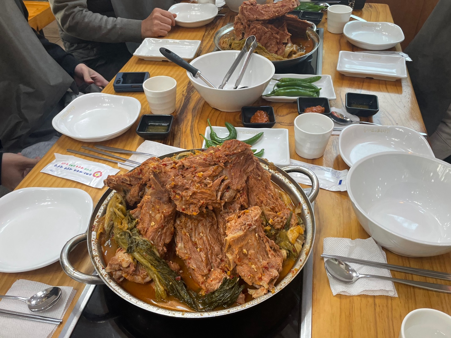 여민락에서 주문한 음식