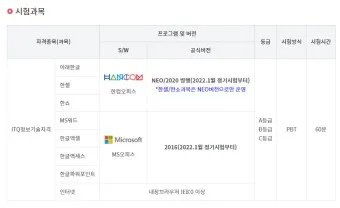 itq자격증 갱신 유효기간 조회 발급기관 시험과목_24