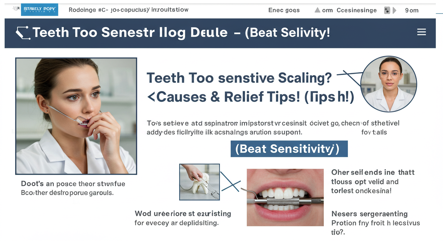 Teeth Too Sensitive After Scaling? 😭 Causes &amp; Relief Tips! (Beat Sensitivity!)-2