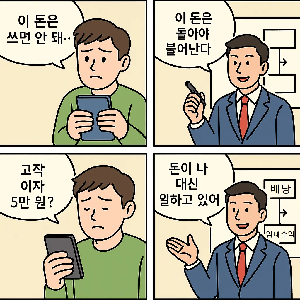 돈을 움켜쥐는 사람과 자산을 순환시키는 부자의 대조적인 재정 관리 방식