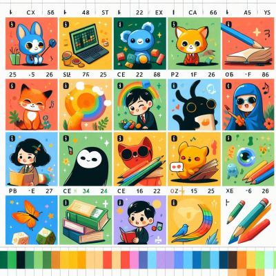 "색상 코드를 사용하여 디자인 작업을 하는 사람들"