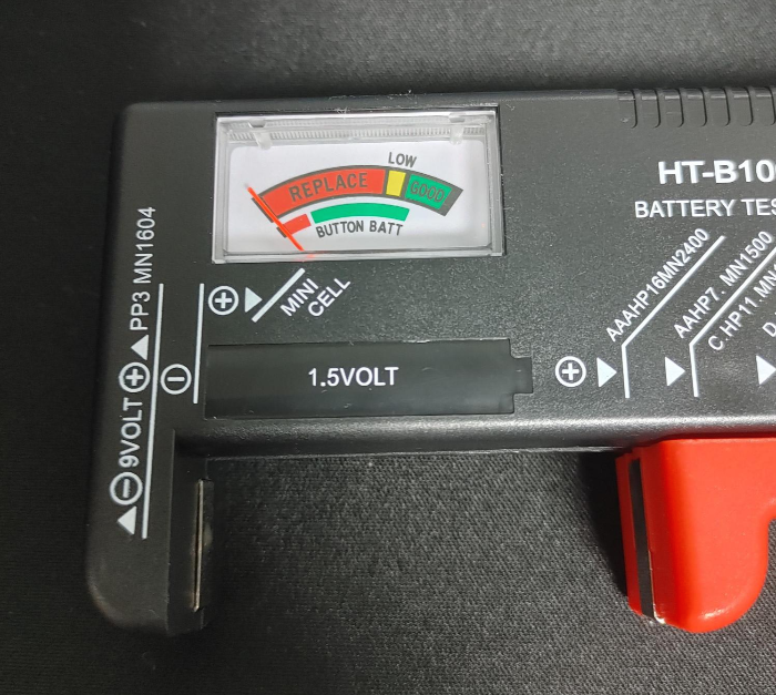건전지 아날로그 배터리 테스터기