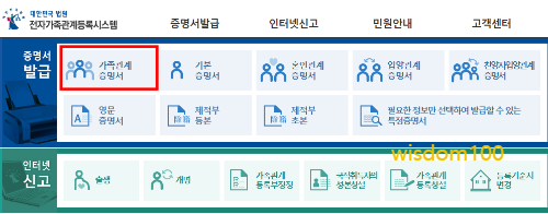 전자가족관계등록시스템