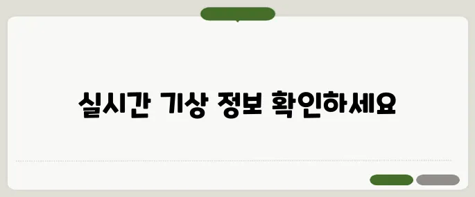 실시간 레이더 영상 기상청 바로가기