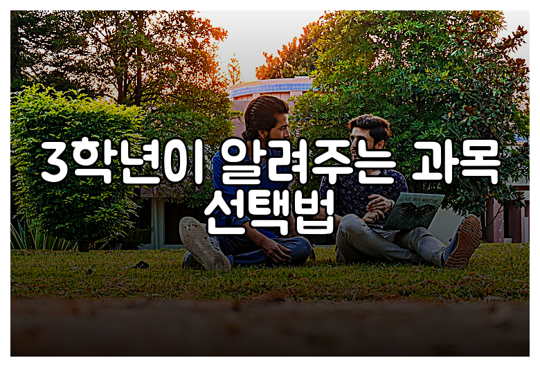 3학년이 알려주는 과목 선택법