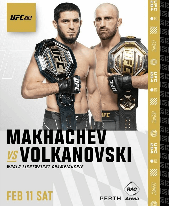 UFC 경기일정 볼카노프스키 VS 마카체프(2월 12일)