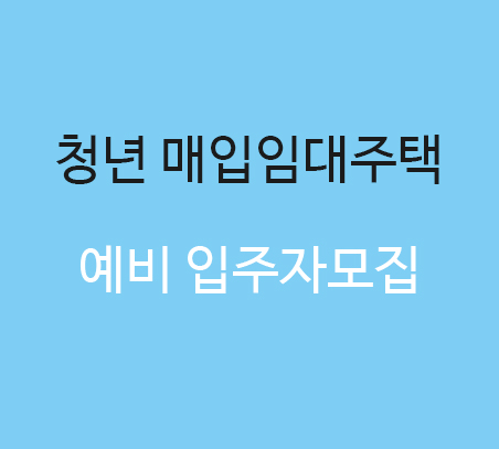  청년 매입 임대주택 예비입주자 모집