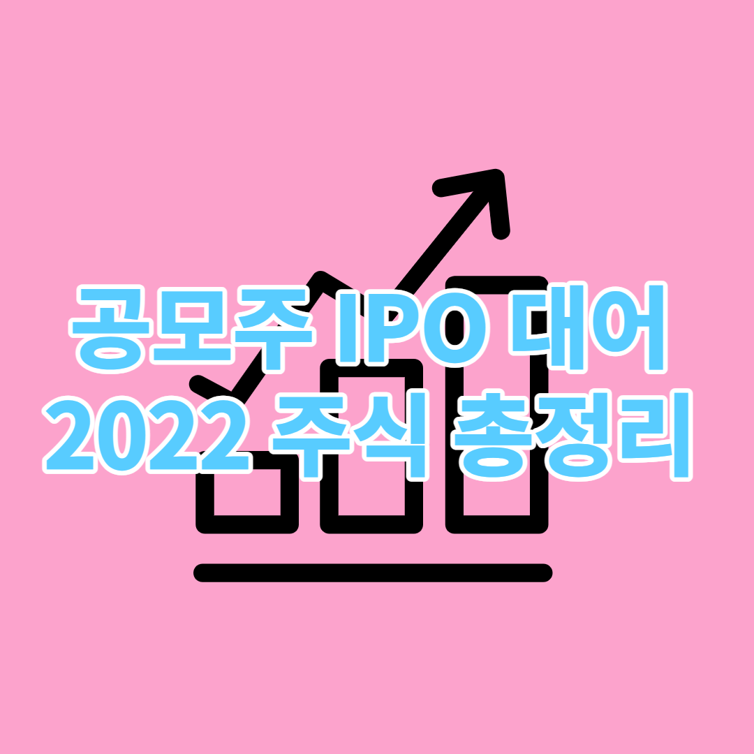  공모주 IPO 대어 2022년 공모 주식 총정리