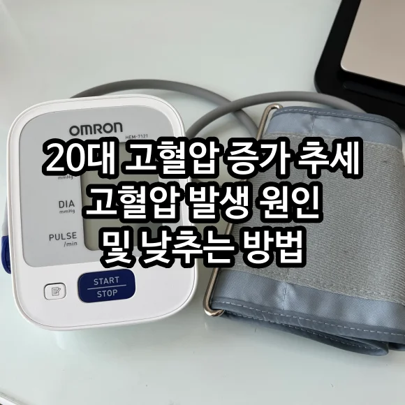 20대 고혈압 증가 추세, 고혈압 원인 및 낮추는 방법