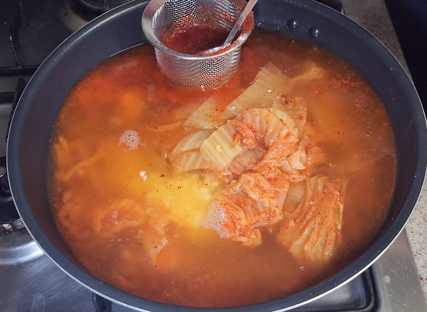 김치찌개-첫번째-끓이기-재료