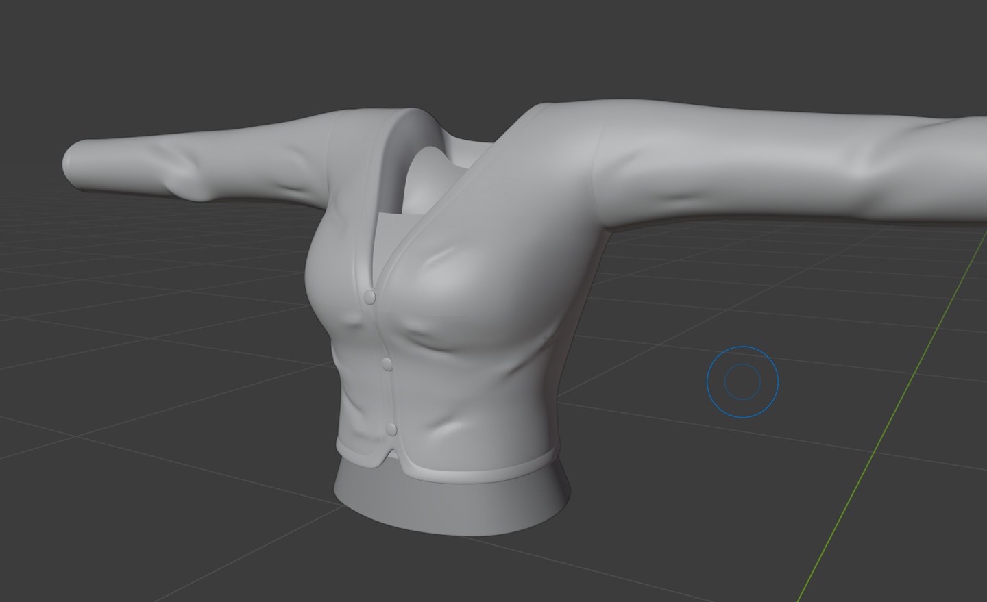  제페토 옷 주름 만들기 - 3D 블렌더 스컬핑모드
