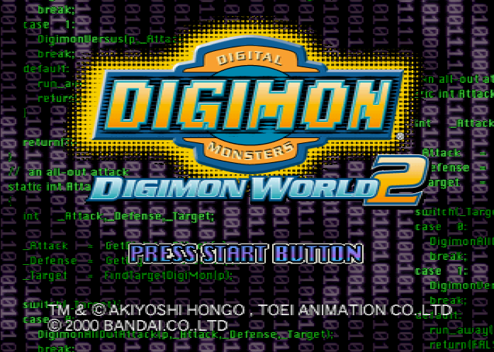  Bandai - 디지몬 월드 2 북미판 Digimon World 2 USA (플레이 스테이션 - PS - iso 다운로드)