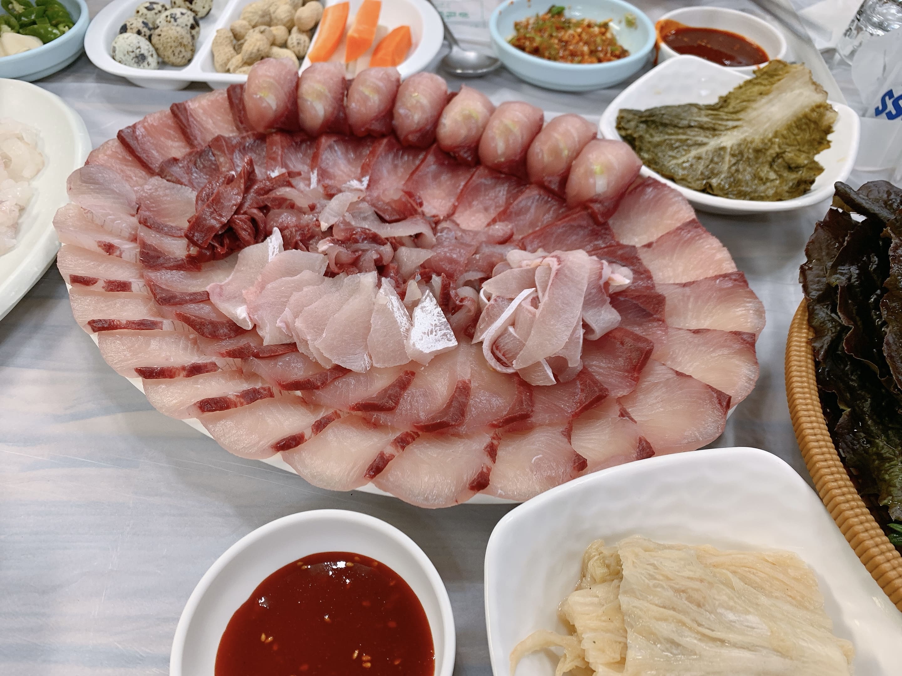 겨울철 별미 대방어 부위별