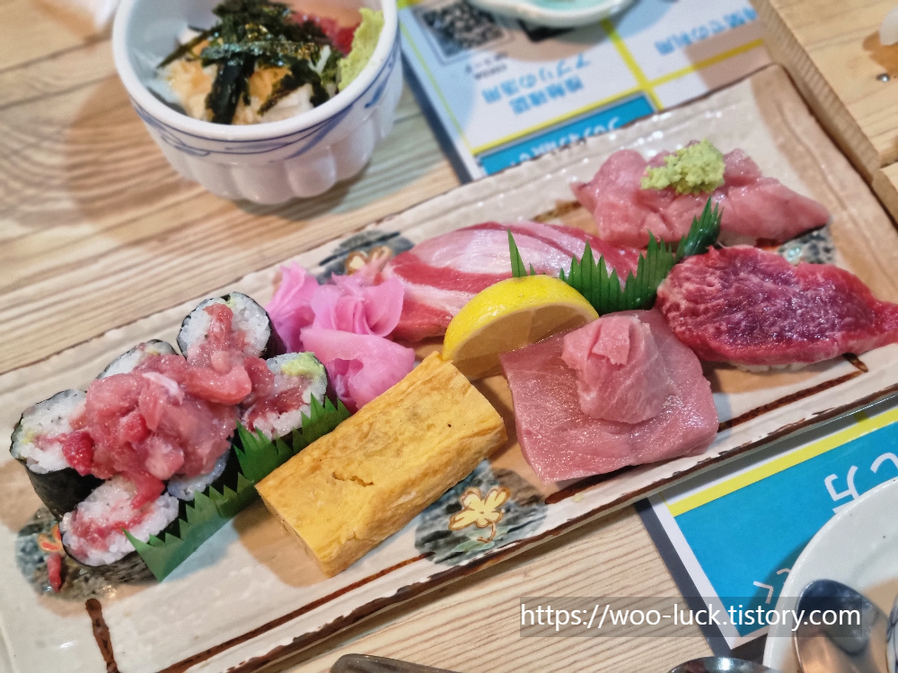  후쿠오카 가성비 초밥 스시아츠가 런치세트 참치정식