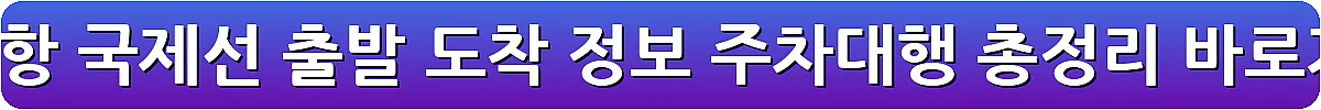 인천공항 국제선 출발 도착 정보 주차대행 총정리_23
