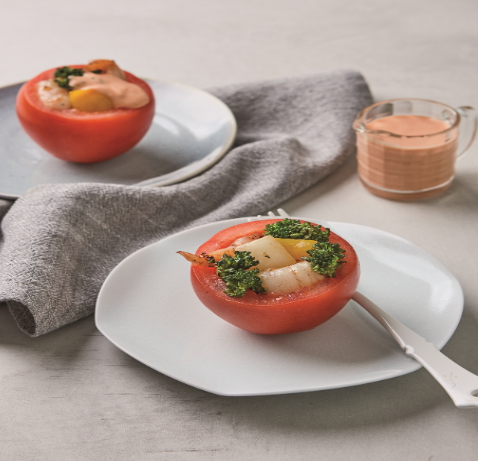 고추장요거트 소스&#44; 매운요거트 토마토 샐러드