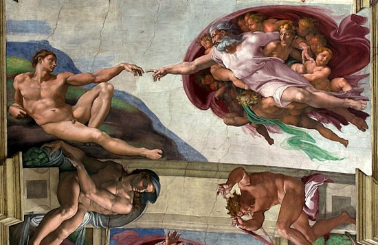 Sistine Chapel before & after