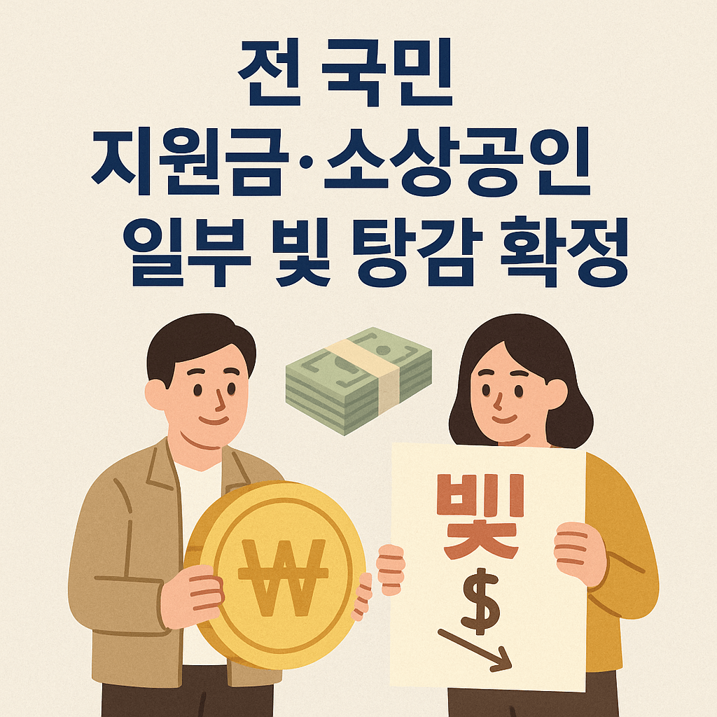 2025 전 국민 지원금 + 소상공인 채무 감면 정리!