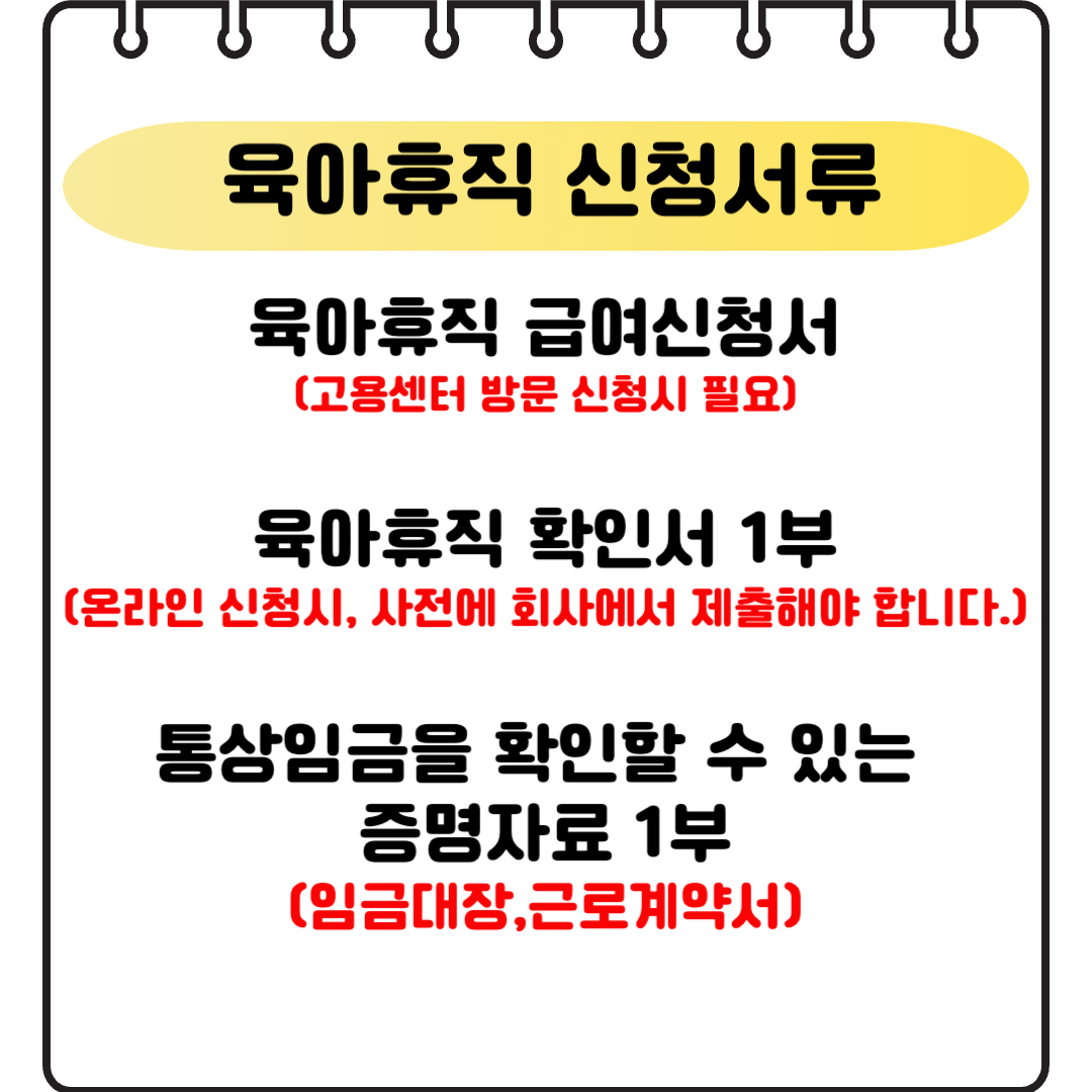 육아휴직신청서류