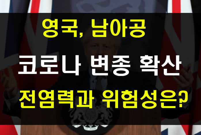  영국 남아공 코로나 변종  증상과 백신 효과