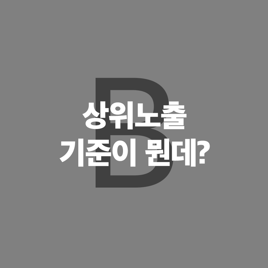  블로그 상위노출방법이 1글자로 결정된다면?