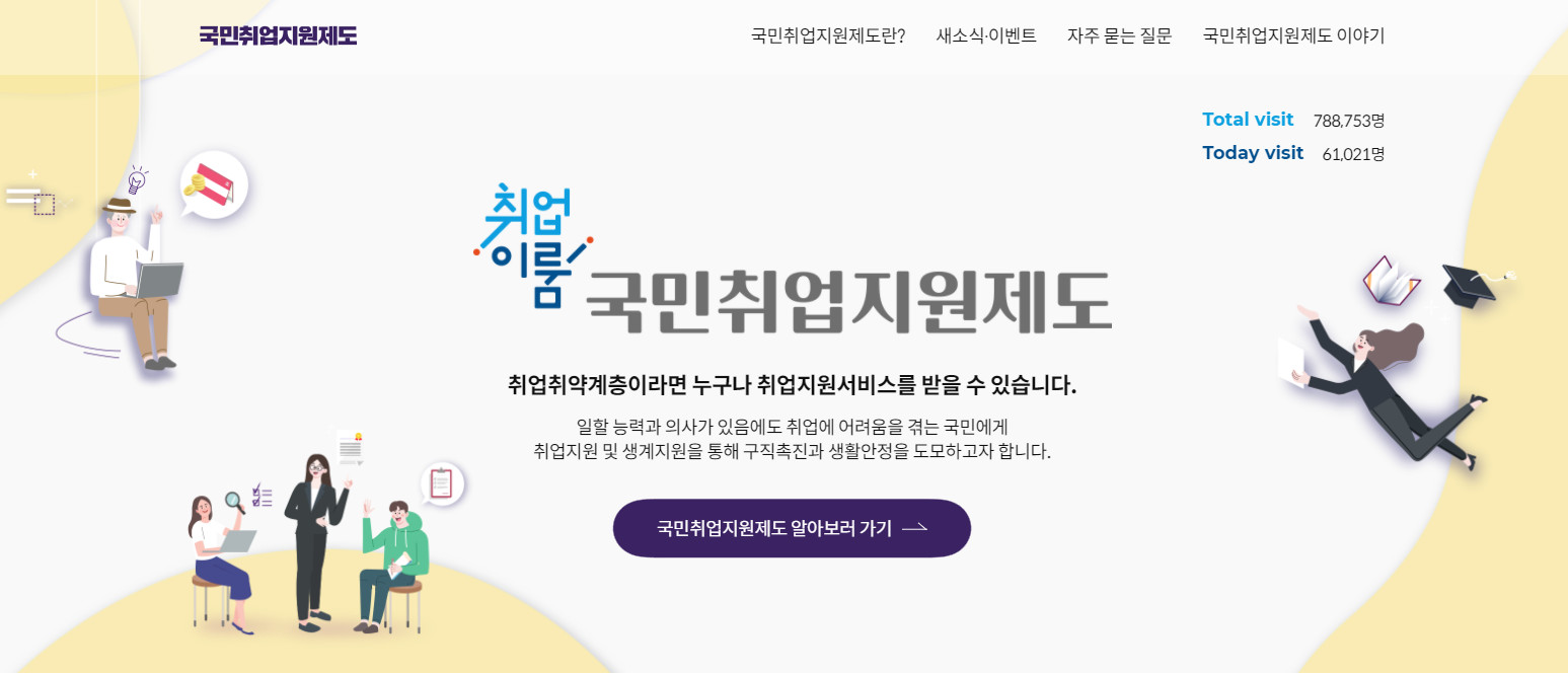  ‘국민취업지원제도 홈페이지 / 국민취업지원제도 신청방법’에 대해 알아보자!