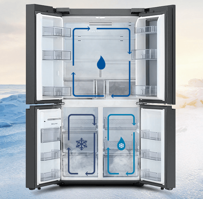 삼성 Bespoke 냉장고 안쪽 사진