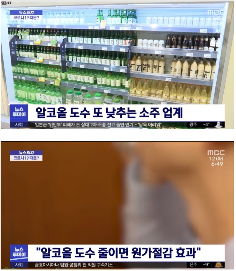  소주 업계의 원가절감