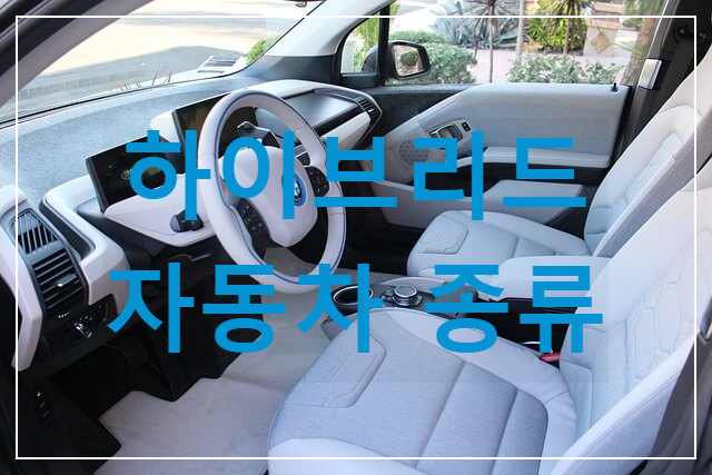  하이브리드 자동차 종류 / 국산 - 수입 / 연비 - 가격