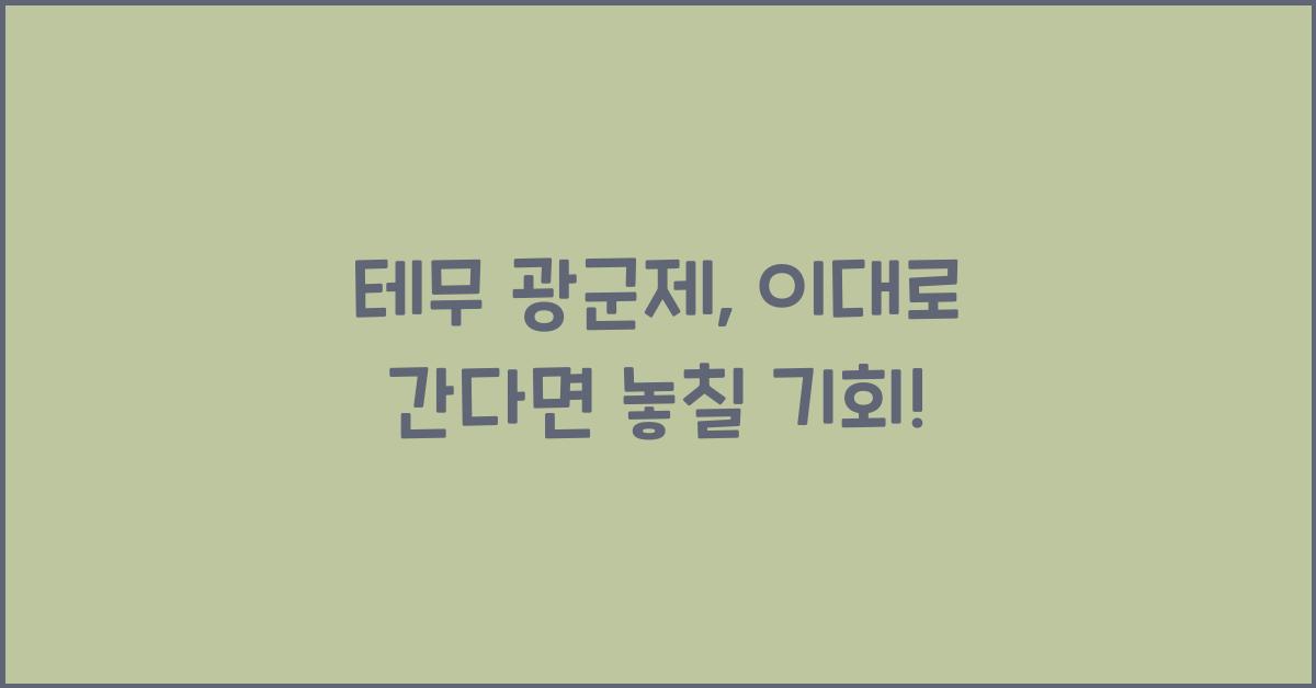 테무 광군제