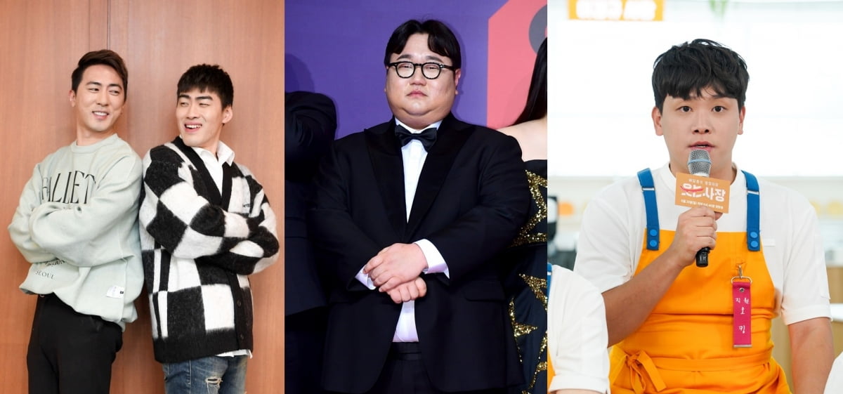 유튜버 김원훈, 조진세, 나선욱, 오킹. 출처 한경닷컴, JTBC 제공