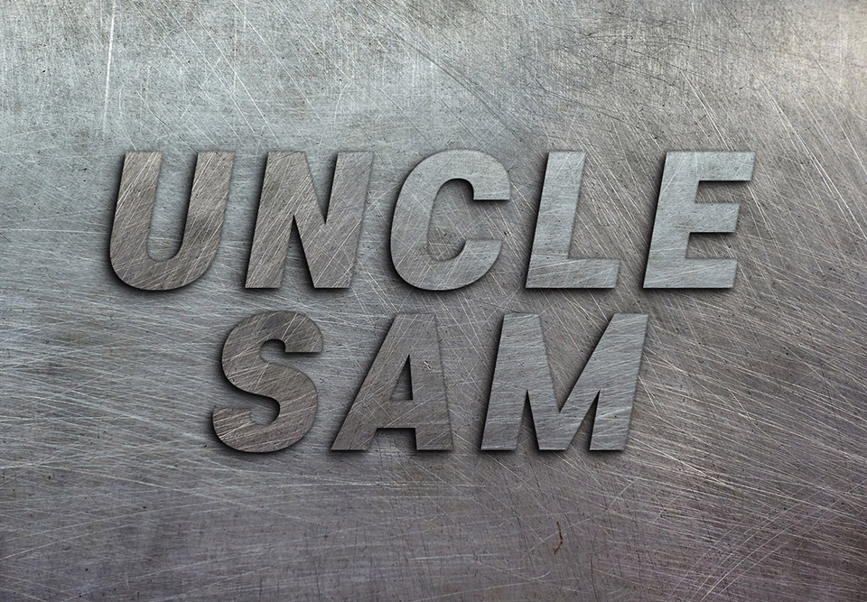 포토샵 금속 글씨 효과