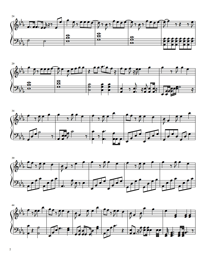 Bts Spring Day Piano Notes Easy