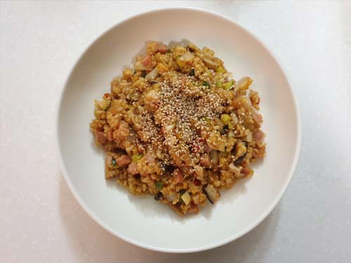 햄야채 볶음밥으로 찬밥 해결하기 / Ham and Vegetable Fried Rice