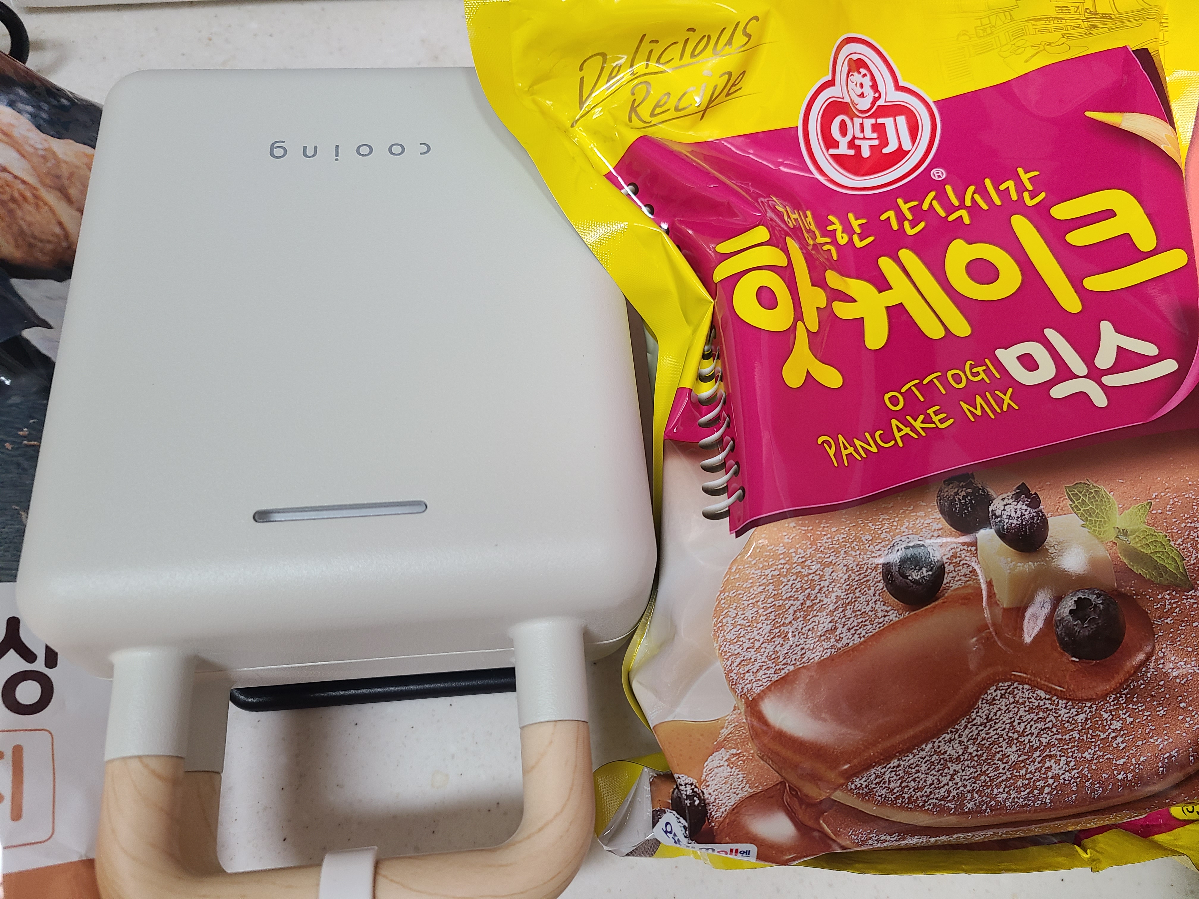 핫 케익 믹스로 와플 1