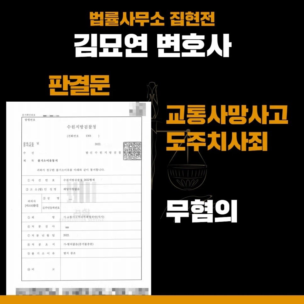 뺑소니사망무혐의