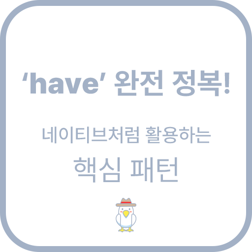 ‘Have’로 네이티브처럼 활용하는 핵심 패턴