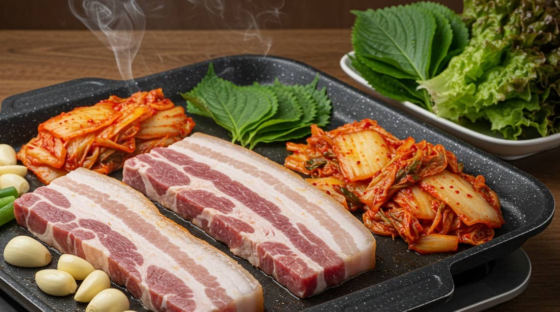 집에서 삼겹살 구이
