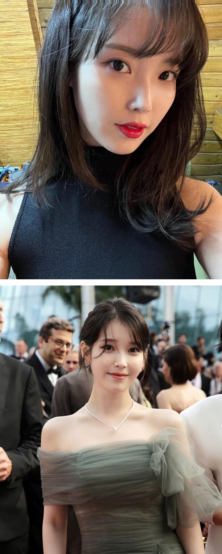 아이유 SNS에 게시된 아이유 사진