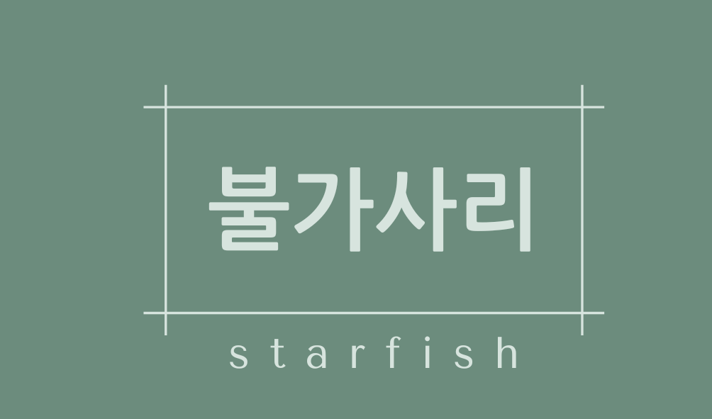불가사리(starfish)